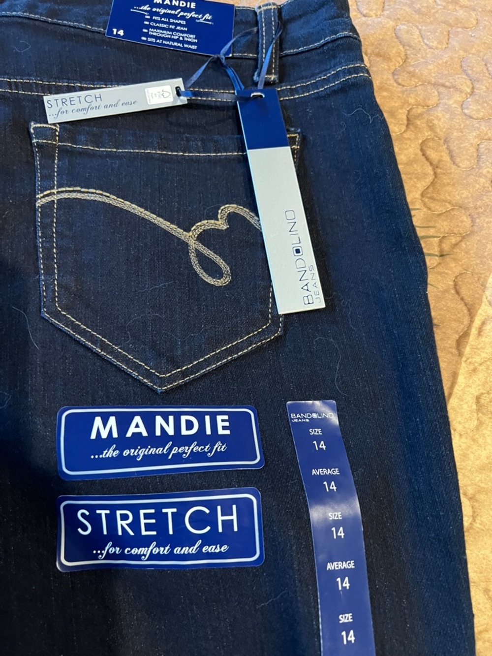 Bandolino Dark Blue Stretch Mandie Jeans